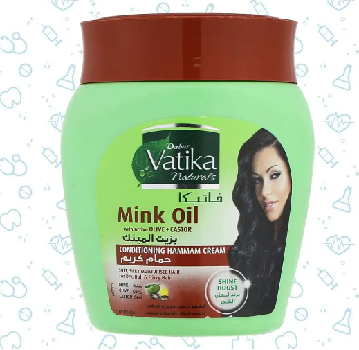 فاتيكا حمام كريم زيت المينك بني 500 جم