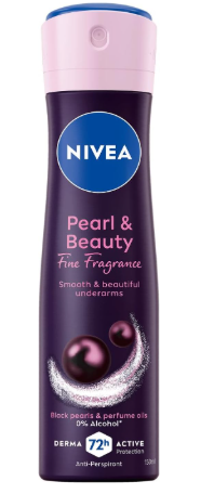 نيفيا اسبراى حريمي بيرل بيوتي بلاك 150مل 