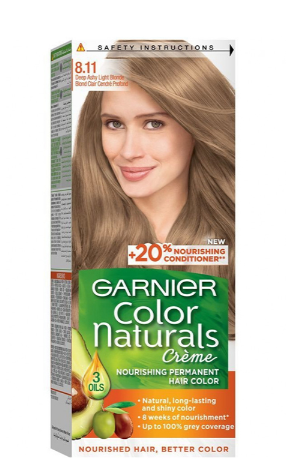 غارنييه صبغة اشقر فاتح رمادى عميق 11-8