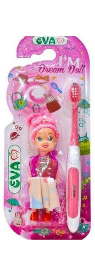 ايفا فرشة اسنان + عروسه  بالقطعة