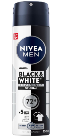 نيفيا اسبراى 150مل بلاك اند وايت رجالى 20%خصم