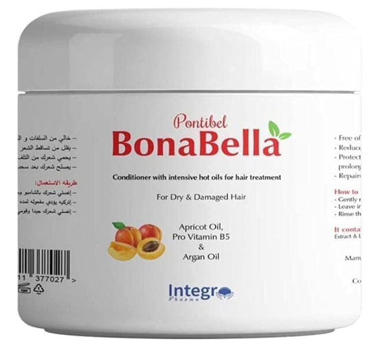 بونابيلا حمام كريم بزيت المشمش 250مل