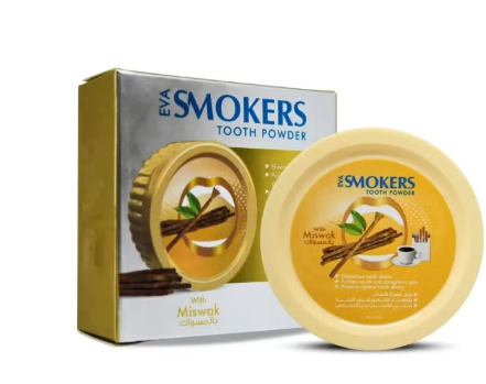 ايفا سموكرز بودرة اسنان مسواك 40جم 20% خصم