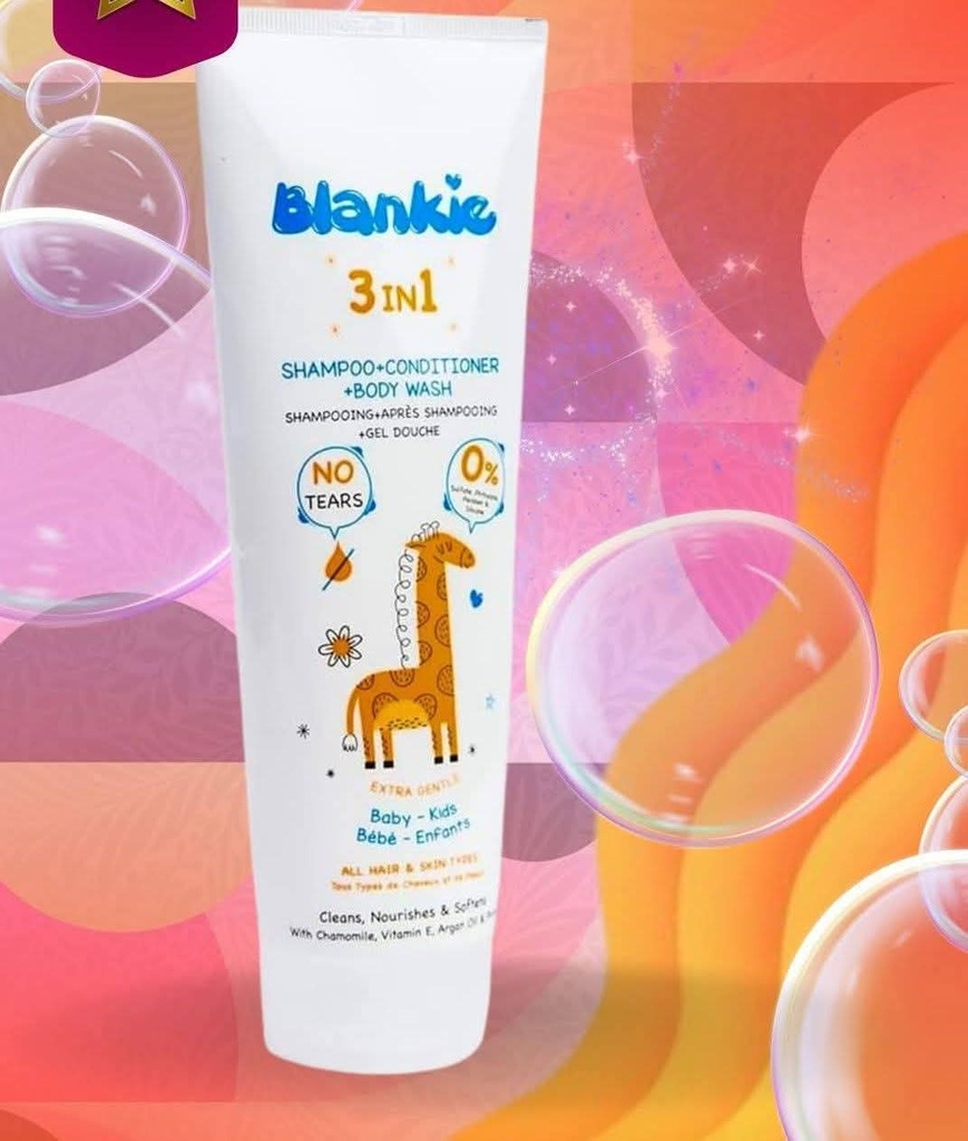 بلانكي شامبو وبلسم وغسول للجسم للاطفال3*1 200 مل 