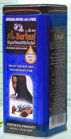 [2036] البرهان زيت شعر صفيح الازرق 50 مل 