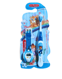 [2996]  تراي بيور فرشة اسنان اطفال +ساعة بالقطعة