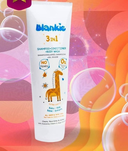 [3624] بلانكي شامبو وبلسم وغسول للجسم للاطفال3*1 200 مل 